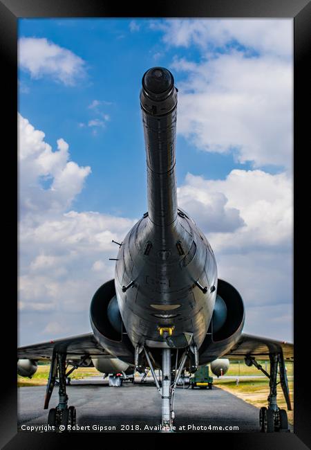 Mirage jet aircraft nose Framed Print by Robert Gipson