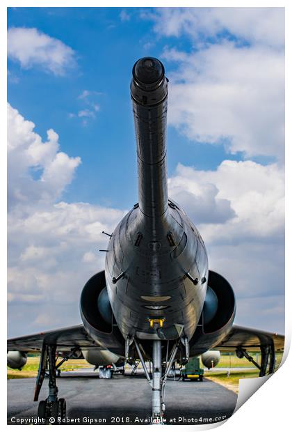Mirage jet aircraft nose Print by Robert Gipson