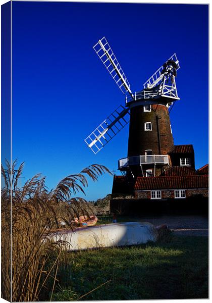 Cley Windmill Canvas Print by Roy Scrivener