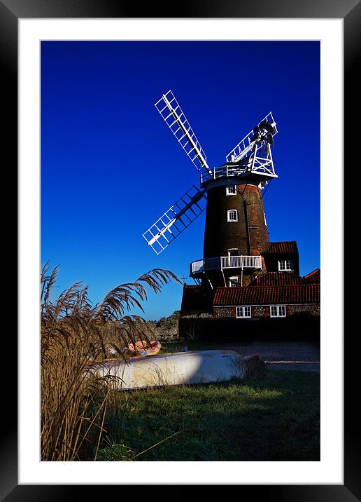 Cley Windmill Framed Mounted Print by Roy Scrivener