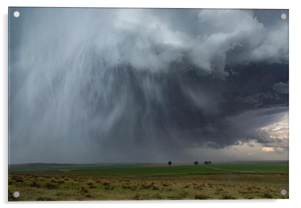 Hailstorm over Nebraska Acrylic by John Finney