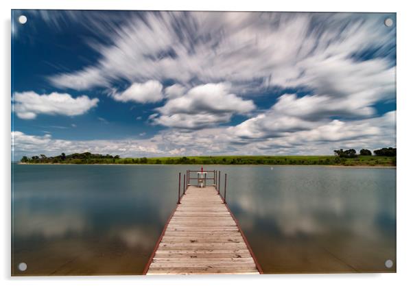 Melvern lake, Kansas Acrylic by John Finney