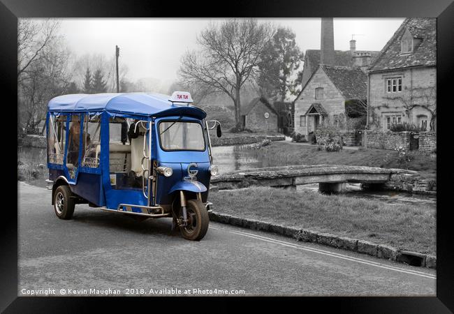 Tuk Tuk In The Cotswolds Framed Print by Kevin Maughan