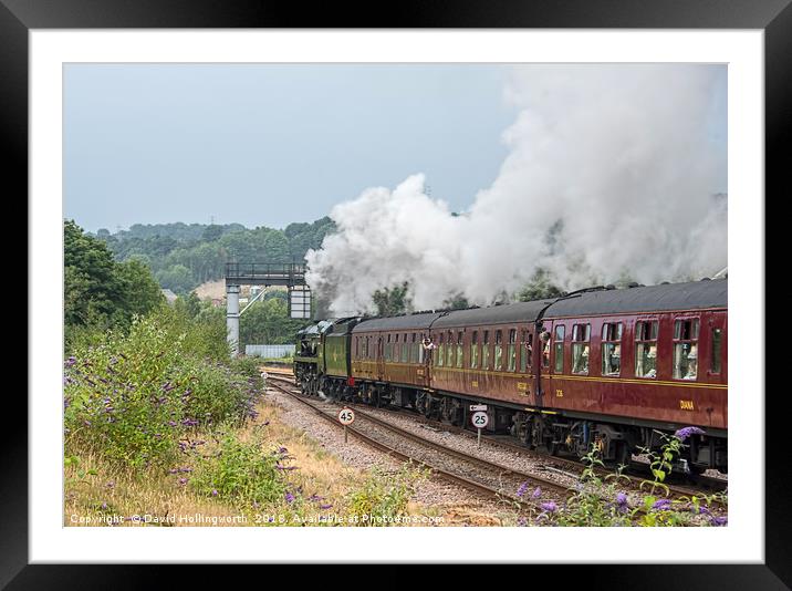 Scarborough Spa Express 25th July 2018 Framed Mounted Print by David Hollingworth