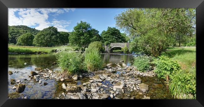 The Rocky Stream to Old Stone Bridge Framed Print by Philip Brown