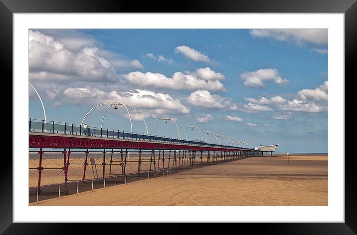 Southport Pier UK Framed Mounted Print by Irene Burdell