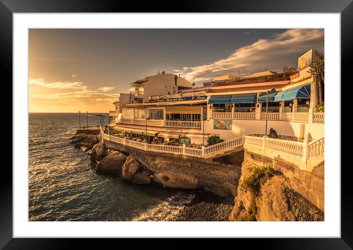 Sun sets in La Caleta Framed Mounted Print by Naylor's Photography