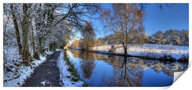 Canalside Winter Wonderland - Panorama Print by Philip Brown