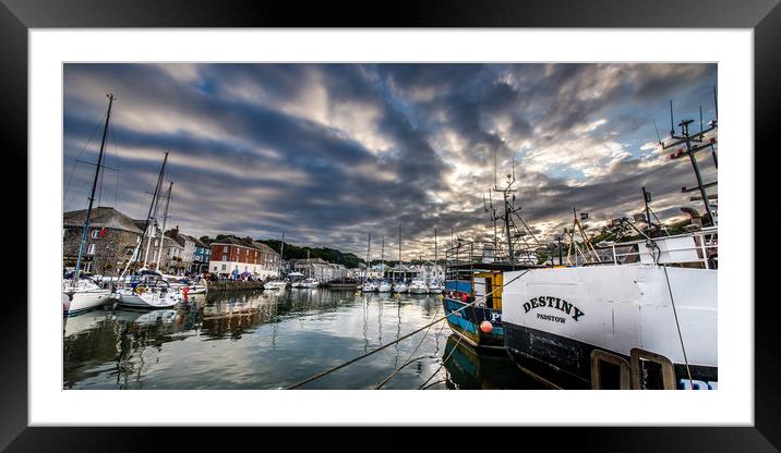 Sunset in Padstow Framed Mounted Print by David Wilkins