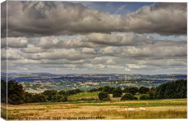 South Wales Valleys Landscape Canvas Print by Kevin Arscott