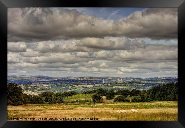 South Wales Valleys Landscape Framed Print by Kevin Arscott