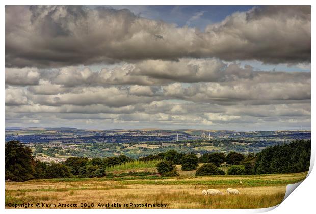 South Wales Valleys Landscape Print by Kevin Arscott