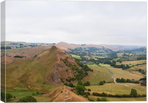 Park Hill from Chrome Hill, England Canvas Print by Hazel Wright