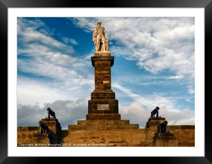 Admiral Lord Collingwood Monument Framed Mounted Print by Kevin Maughan
