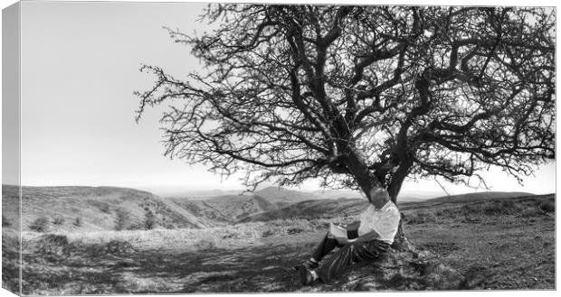 Where shall I go Next - Black & White Panorama Canvas Print by Philip Brown