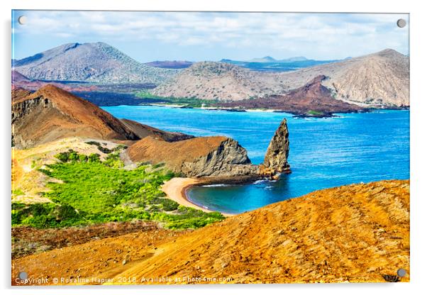 Pinnacle Rock, Galapgos Islands Acrylic by Rosaline Napier