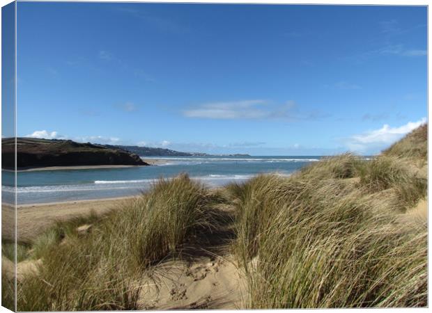 Serene Sand Dunes of Hayle  Canvas Print by Beryl Curran