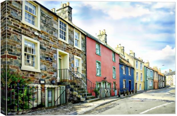 Anstruther  houses Canvas Print by JC studios LRPS ARPS