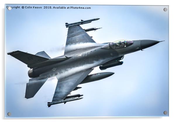 F16 USAF Acrylic by Colin Keown