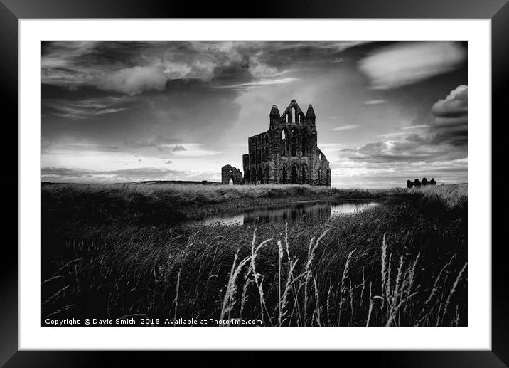 Gothic Abbey Framed Mounted Print by David Smith