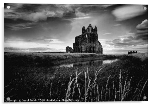 Gothic Abbey Acrylic by David Smith