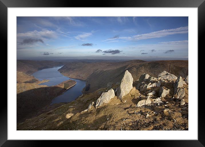 Haweswater From Harter Fell Framed Mounted Print by Steve Glover