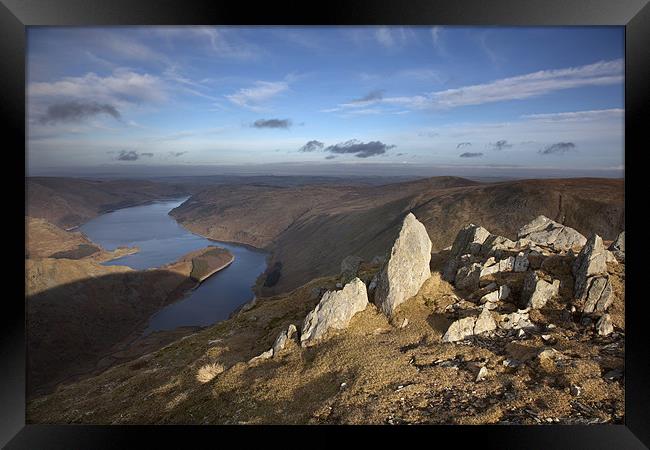 Haweswater From Harter Fell Framed Print by Steve Glover