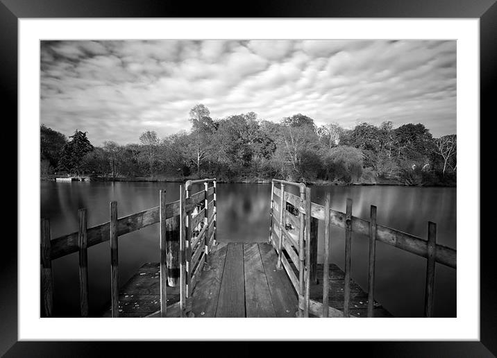 Thames Jetty Framed Mounted Print by Tony Bates