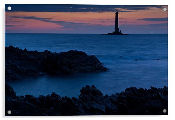 Sunset at Cap de la Hague Acrylic by Thomas Schaeffer