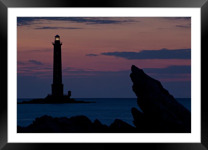 Sunset at Cap de la Hague Framed Mounted Print by Thomas Schaeffer