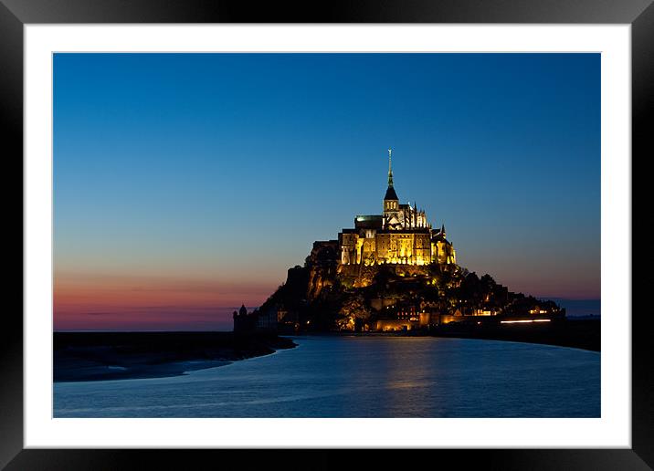 Le Mont St.Michel Framed Mounted Print by Thomas Schaeffer