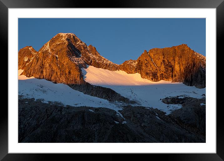 Hiking in the austrian alps Framed Mounted Print by Thomas Schaeffer