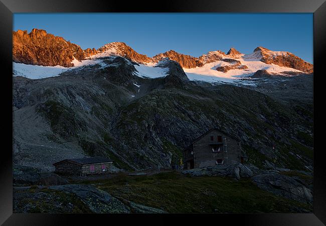 Hiking in the austrian alps Framed Print by Thomas Schaeffer