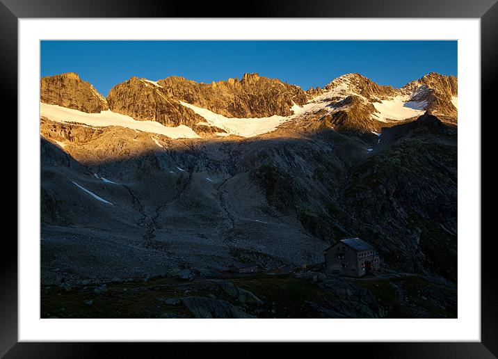 Hiking in the austrian alps Framed Mounted Print by Thomas Schaeffer