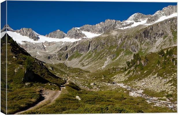 Hiking in the austrian alps Canvas Print by Thomas Schaeffer