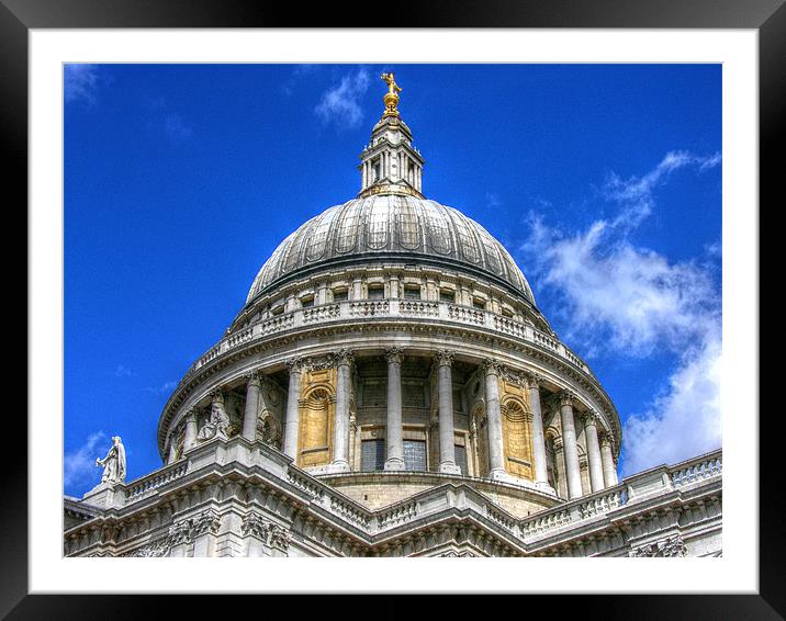 Saint Pauls Cathedral Framed Mounted Print by stephen walton