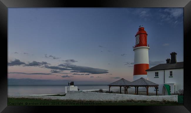 Souter Lighthouse Framed Print by andrew blakey
