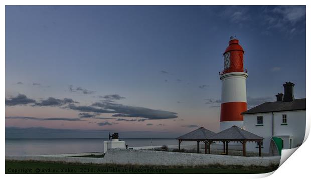 Souter Lighthouse Print by andrew blakey