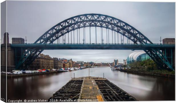 Down the Tyne Canvas Print by andrew blakey