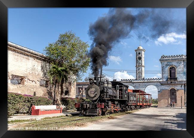 Cuba Steam Locomotive Framed Print by Philip Pound