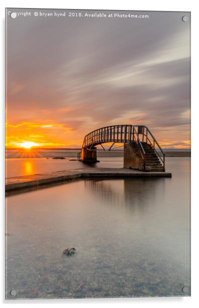 Belhaven Bridge Acrylic by bryan hynd