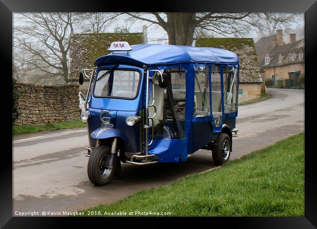 Tuk Tuk In The Cotswolds Framed Print by Kevin Maughan