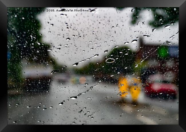  Rainy Bokeh. Framed Print by Angela Aird