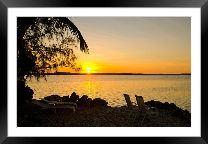 Key Largo Sunrise Framed Mounted Print by Chris Thaxter