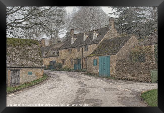 Snowshill In The Cotwold's Framed Print by Kevin Maughan