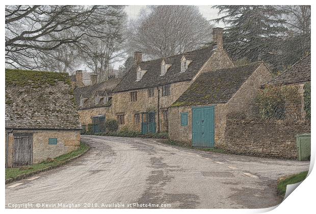 Snowshill In The Cotwold's Print by Kevin Maughan
