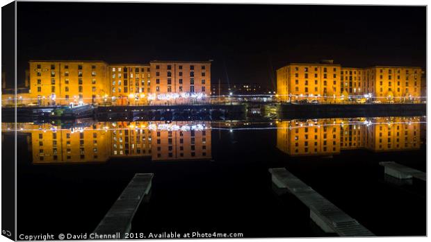 Royal Albert Dock  Canvas Print by David Chennell