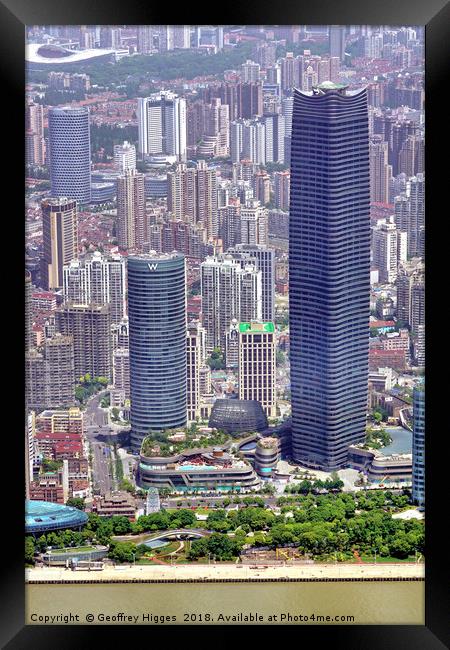 White Magnolia Plaza, Shanghai, China Framed Print by Geoffrey Higges