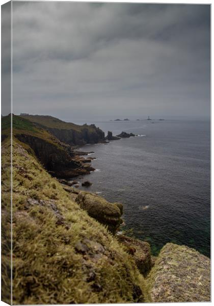 View from Lands end Canvas Print by Images of Devon