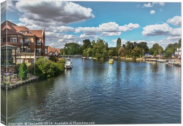 From Windsor Town Bridge Canvas Print by Ian Lewis